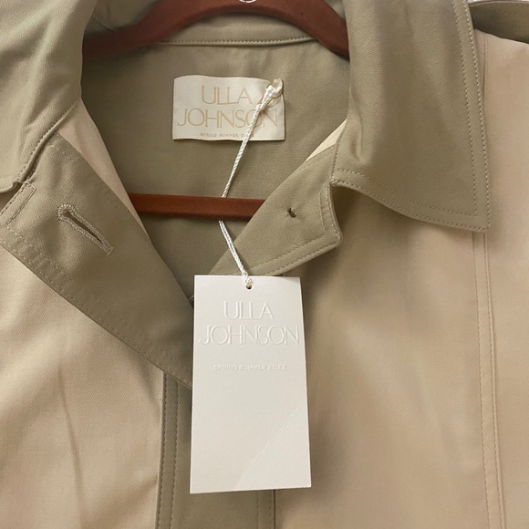 NWT ULLA JOHNSON Emmanuelle Night Neutral Trench Coat Size Medium. - Picture 7 of 15